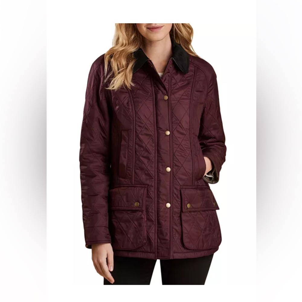 Barbour Beadnell Polarquilt Jacket Size 4US